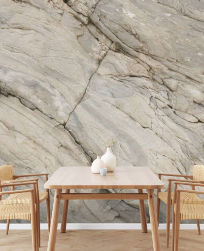 gray marble wallpaper mural called Stylish Marble for bedrooms, kitchens and dining rooms