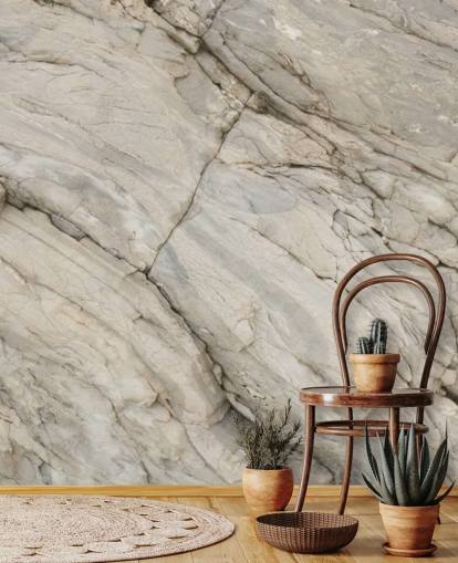 harmaa marmoritapetti seinämaalaus nimeltä Stylish Marble makuuhuoneisiin, keittiöihin ja ruokasaleihin