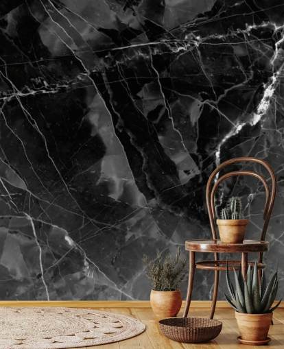 mural de papel pintado de mármol gris oscuro y negro llamado Marble - Charcoal para cocinas, salas de estar y dormitorios mural de papel pintado de mármol gris oscuro y negro llamado Marble - Charcoal para cocinas, salas de estar y dormitorios