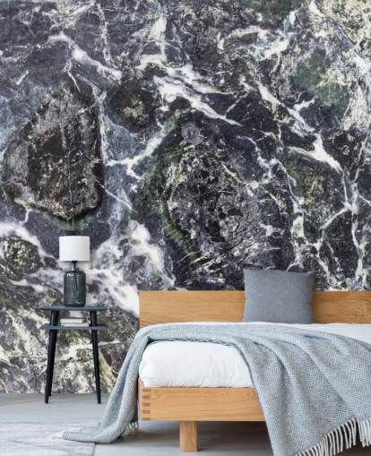 black and white marble wallpaper mural called Black Marble for kitchens and bathrooms black and white marble wallpaper mural called Black Marble for kitchens and bathrooms