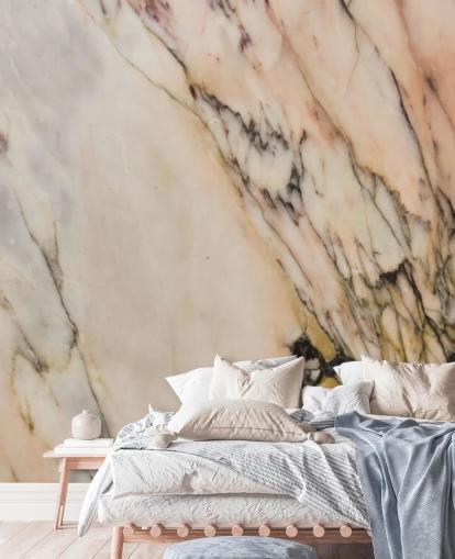 naturlig marmor tapetväggmålning kallad Marble Stone för kök, sovrum och vardagsrum