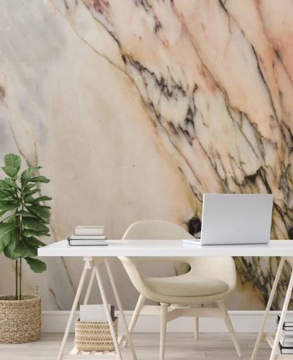 carta da parati murale in marmo naturale chiamata Marble Stone per cucine, camere da letto e salotti