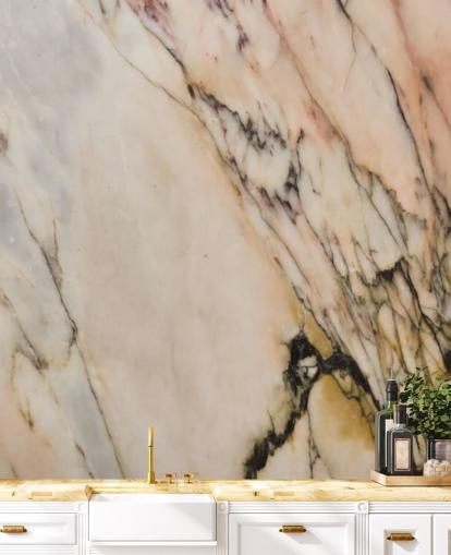 natural marble wallpaper mural called Marble Stone for kitchens, bedrooms and living rooms