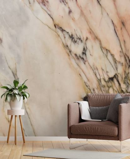 mural de papel pintado de mármol natural llamado Marble Stone para cocinas, dormitorios y salas de estar