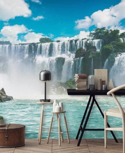 Iguazu Waterfalls in Brazil Wallpaper Mural Iguazu Waterfalls in Brazil Wallpaper Mural