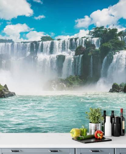Iguazu Waterfalls in Brazil Waterfall Wallpaper