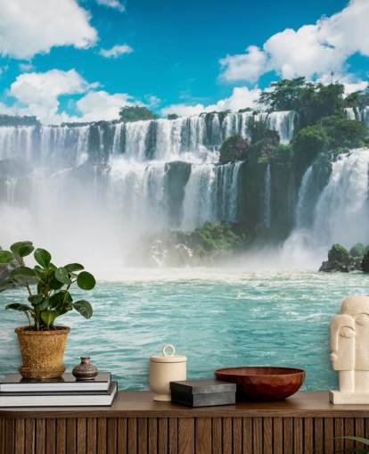Papier Peint Fresque Cascades d'Iguazu au Brésil Papier Peint Fresque Cascades d'Iguazu au Brésil