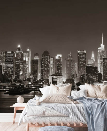 Carta da parati con lo skyline di New York Carta da parati con lo skyline di New York