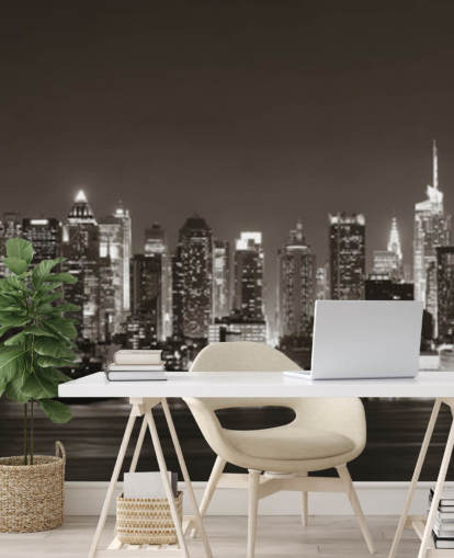 Papel de parede do horizonte de Nova York Papel de parede do horizonte de Nova York