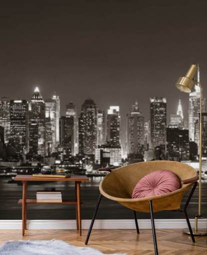 Carta da parati con lo skyline di New York