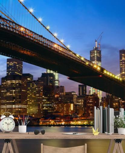 nacht in manhattan behang