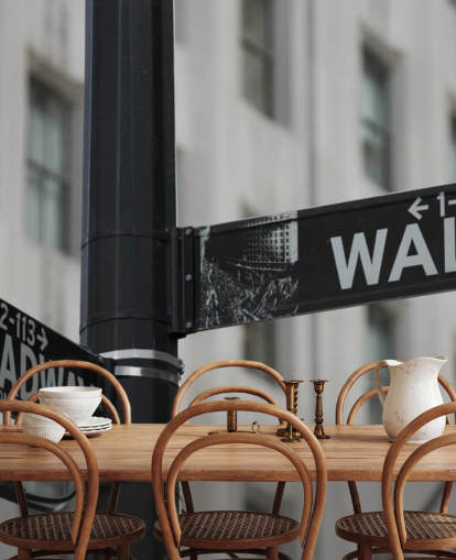 Anzeichen von Wall Street Tapete