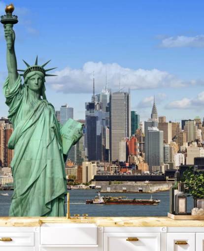 statue af frihed tapet statue af frihed tapet