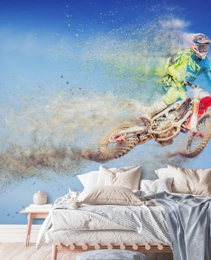 Papel de Parede Piloto de Motocross Papel de Parede Piloto de Motocross