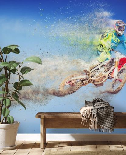 Flying Motocross Rider Wallpaper Flying Motocross Rider Wallpaper