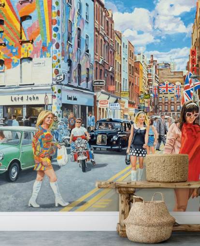 1960s london street wallpaper