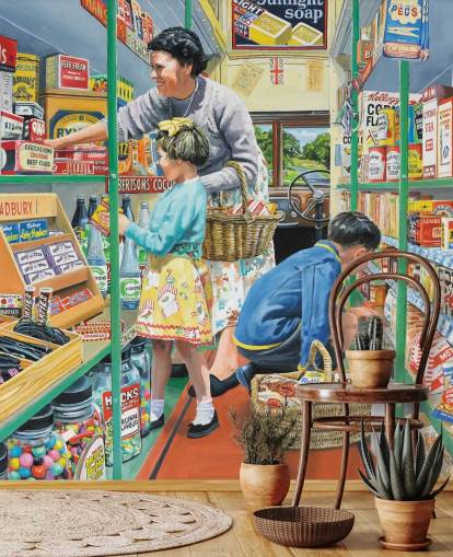 mobile shop in the past wallpaper