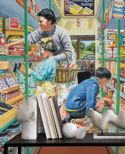 Handyshop in der Vergangenheit, Hintergrundbild