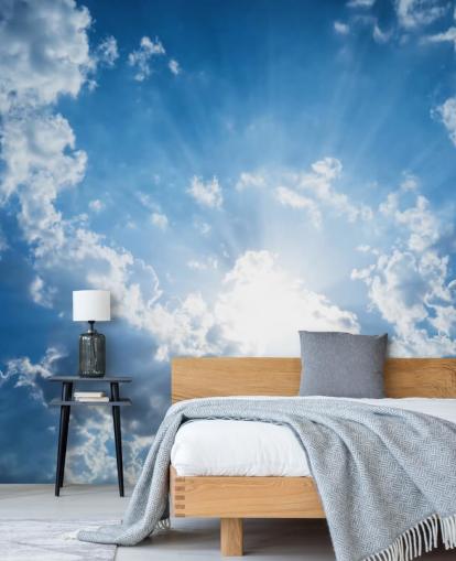 Blauer und weißer Himmel Wallpaper