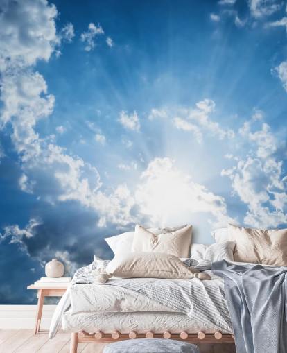 Blue and White Sky Wallpaper