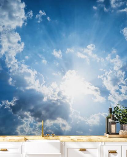 Blue and White Sky Wallpaper Blue and White Sky Wallpaper