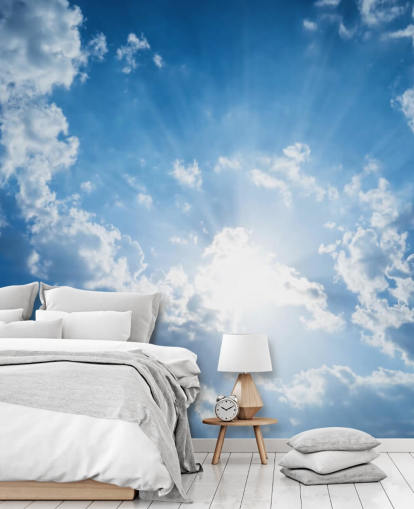 Blue and White Sky Wallpaper