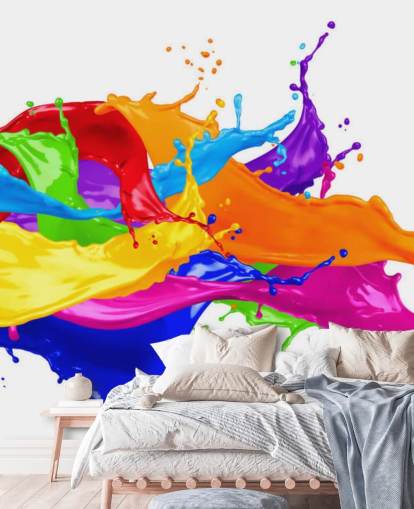 Fondo de pantalla de salpicaduras de pintura