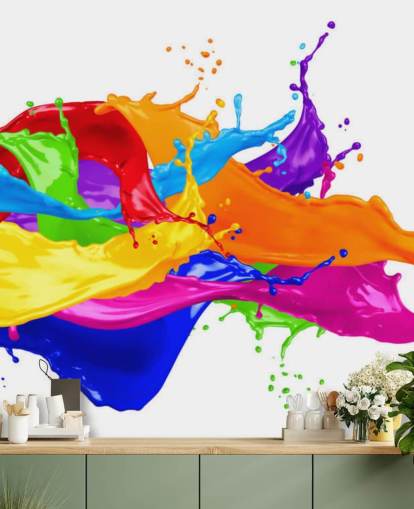 Rainbow Splash of Paint Taustakuva