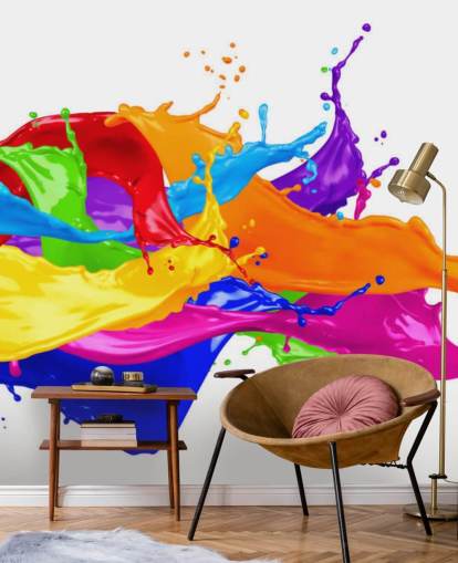 Fondo de pantalla de salpicaduras de pintura