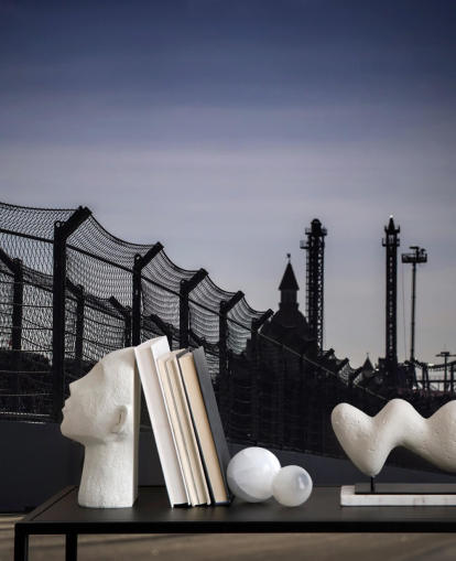 Papel de parede Lewis Hamilton Racing in Distance on Track