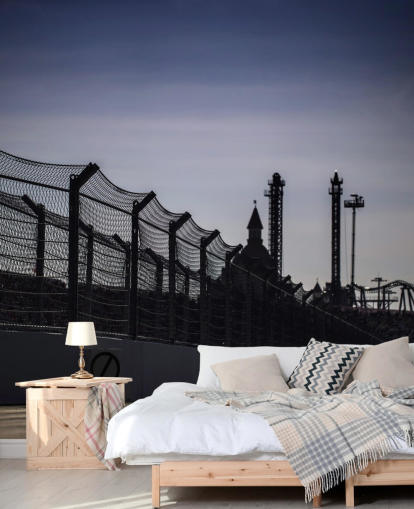 Lewis Hamilton Racen in afstand op baanbehang Lewis Hamilton Racen in afstand op baanbehang