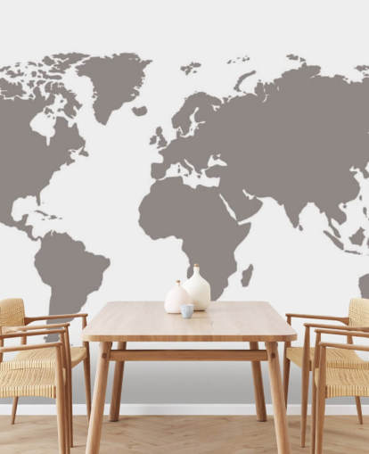 Grey Blank World Map Grey Wallpaper