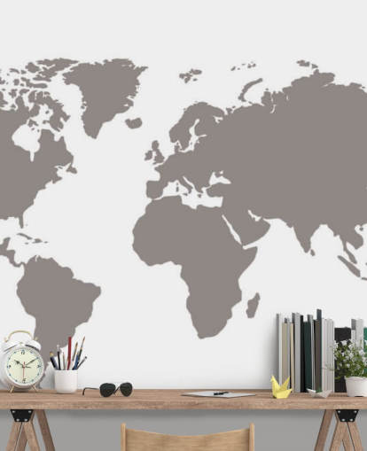 Grey Blank World Map Grey Wallpaper