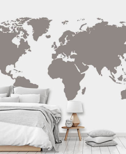 Grey Blank World Map Grey Wallpaper