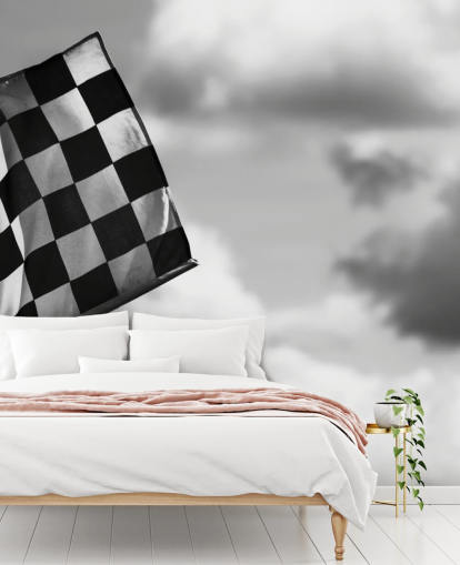 Chequered Mustavalkoinen F1 Flag Taustakuva Chequered Mustavalkoinen F1 Flag Taustakuva