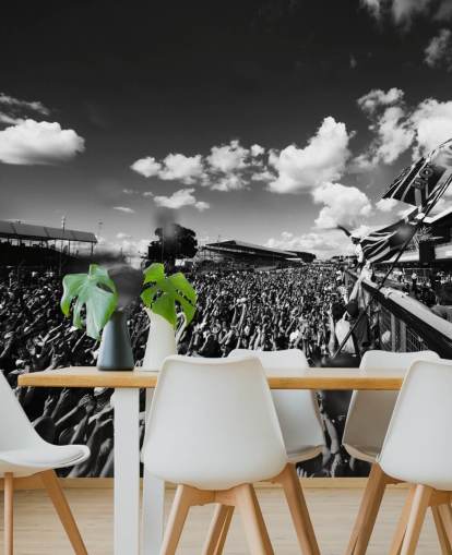 Black and White F1 Crowd Wallpaper