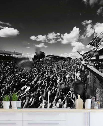 Black and White F1 Crowd Wallpaper Black and White F1 Crowd Wallpaper