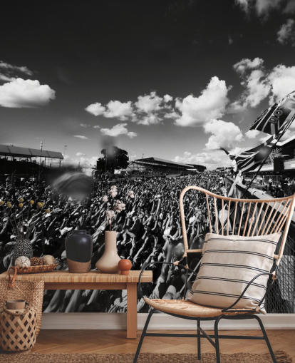 Black and White F1 Crowd Wallpaper