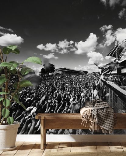 Black and White F1 Crowd Wallpaper