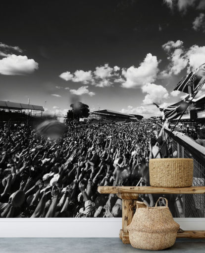 Black and White F1 Crowd Wallpaper