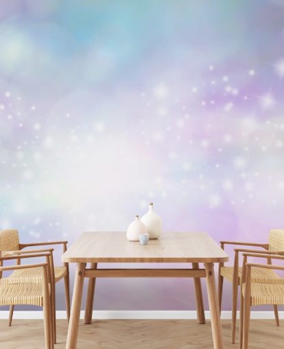 Decorazione murale con glitter stellati rosa e blu Decorazione murale con glitter stellati rosa e blu