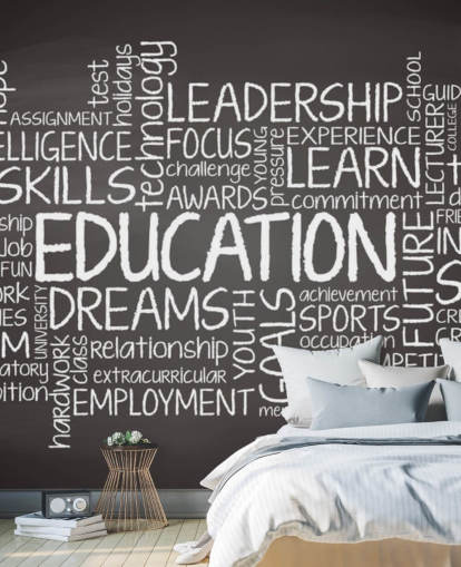 Onderwijs Cloud Muurschildering Onderwijs Cloud Muurschildering