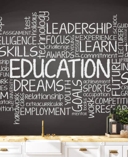 Education Cloud Wall Mural