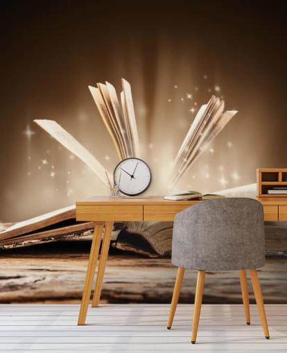 Gammel bok om trebord Old Book on Wooden Table Wallpaper Gammel bok om trebord Old Book on Wooden Table Wallpaper