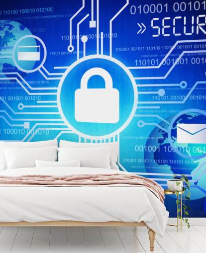 Decorazione murale con sistema di sicurezza Internet Decorazione murale con sistema di sicurezza Internet