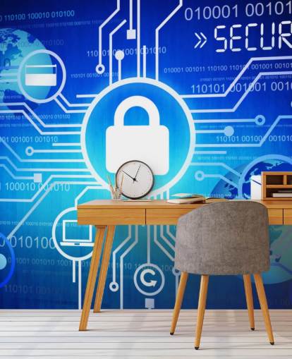 Fotomural Sistema de seguridad en Internet