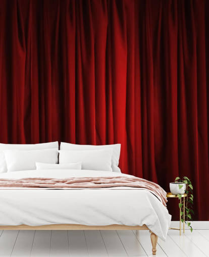 Red Curtain Red Curtain Wallpaper 