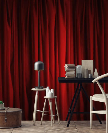 Red Curtain Red Curtain Wallpaper 