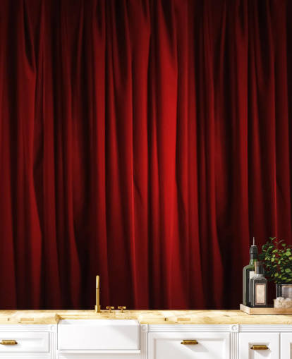 Red Curtain Red Curtain Wallpaper 