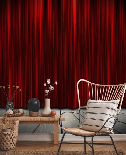 Palco de teatro com cortinas vermelhas em destaque Theatre Stage Wallpaper Palco de teatro com cortinas vermelhas em destaque Theatre Stage Wallpaper